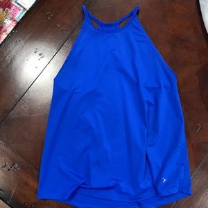 Blue workout top